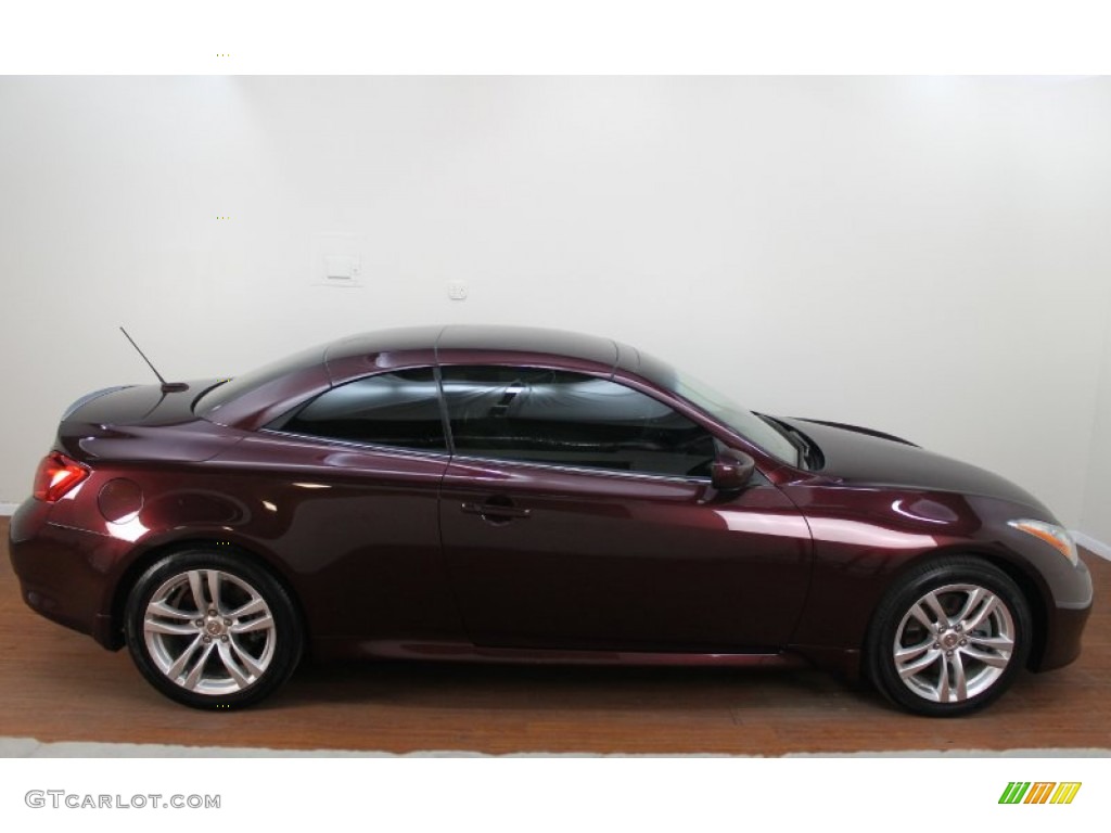 2010 G 37 Convertible - Midnight Red Garnet / Stone photo #10