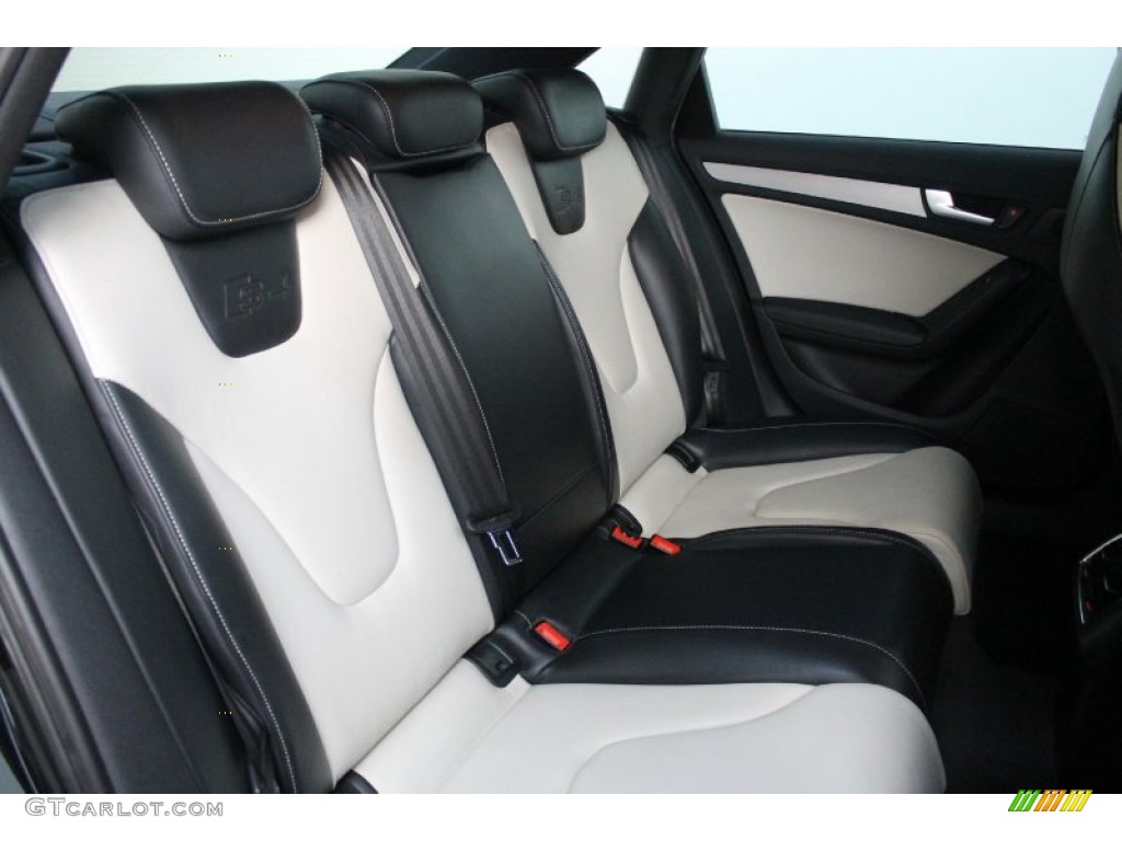 Black/Silver Interior 2010 Audi S4 3.0 quattro Sedan Photo #76477183