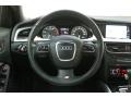 2010 Audi S4 Black/Silver Interior Steering Wheel Photo