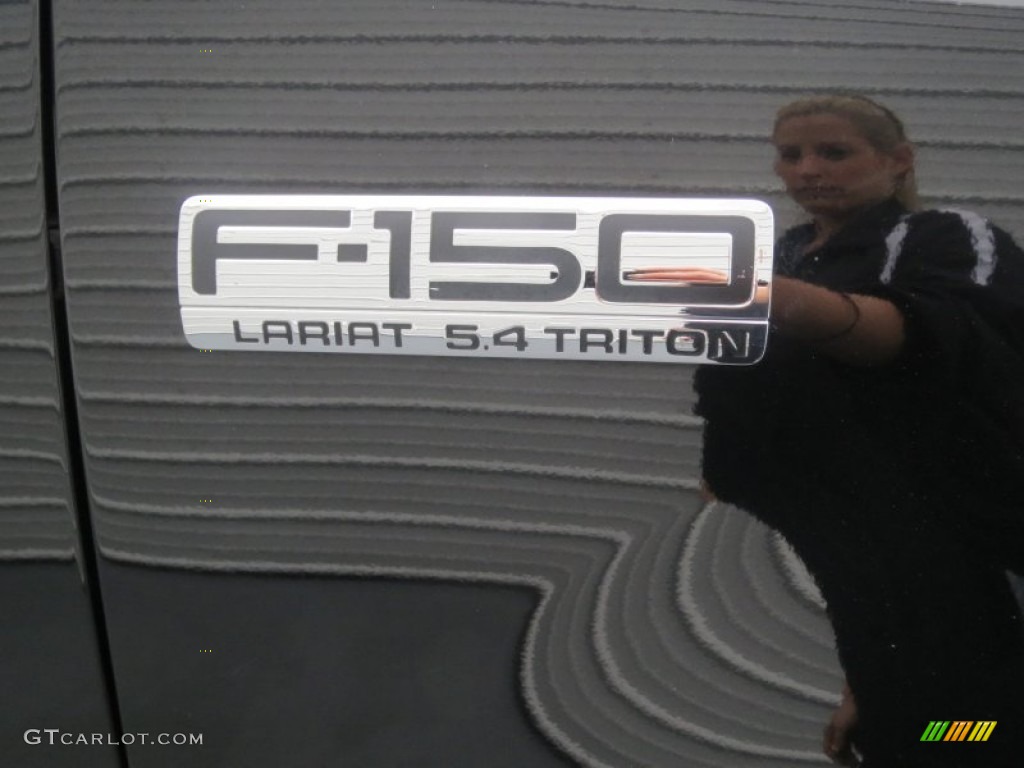 2005 F150 Lariat SuperCrew - Black / Black photo #14