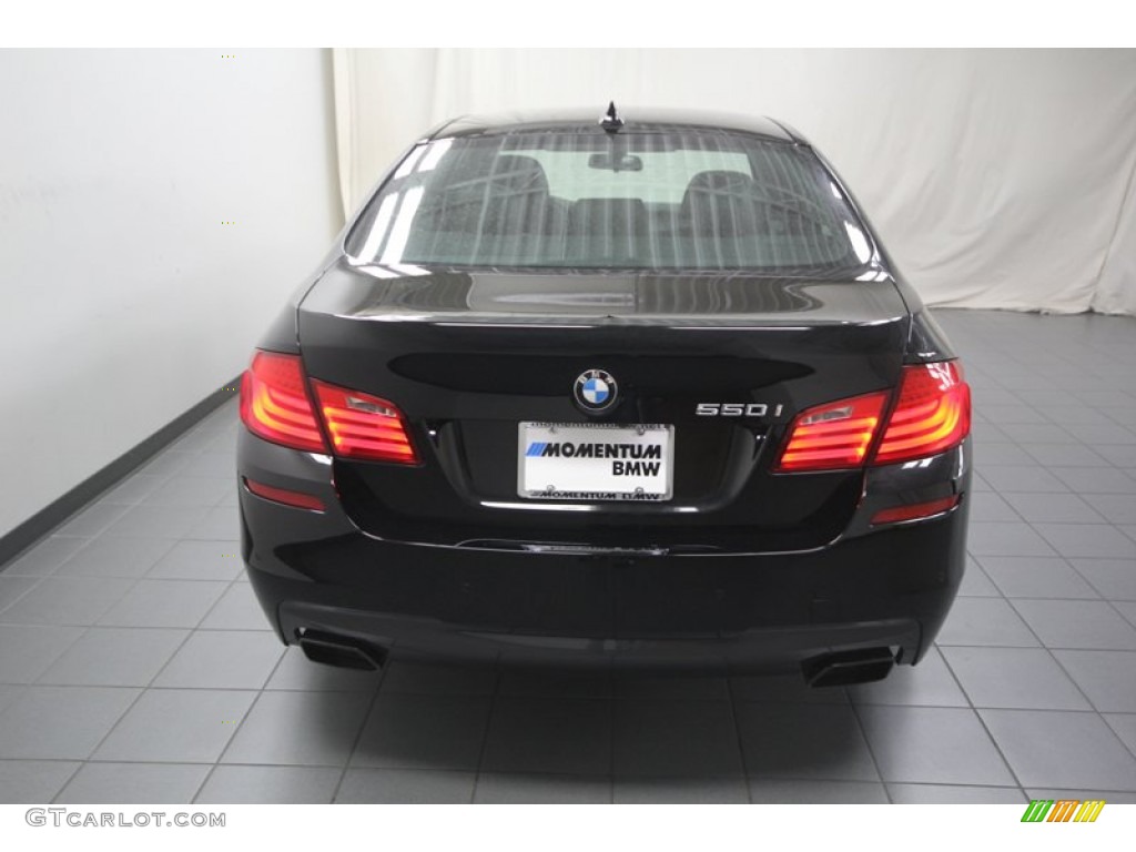 2013 5 Series 550i Sedan - Jet Black / Black photo #8