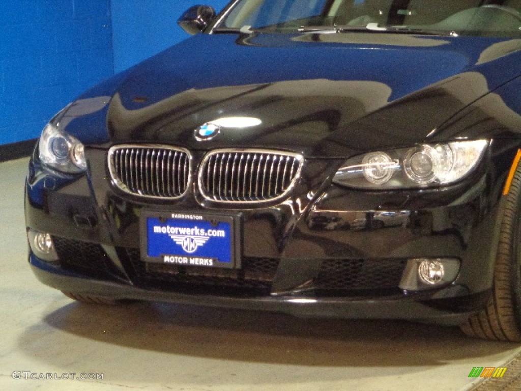 2009 3 Series 328xi Coupe - Jet Black / Black Dakota Leather photo #3