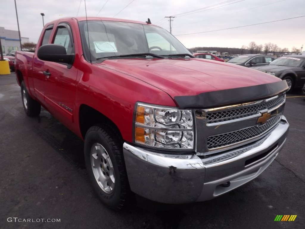 Victory Red 2013 Chevrolet Silverado 1500 LT Extended Cab 4x4 Exterior Photo #76479134