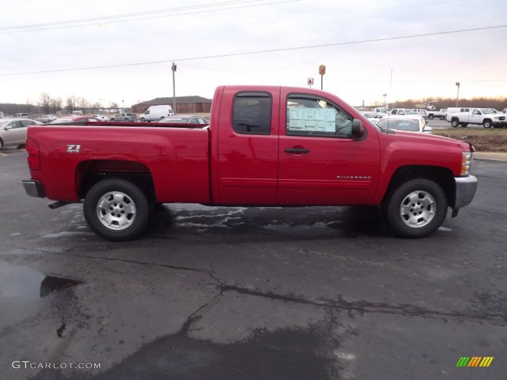 Victory Red 2013 Chevrolet Silverado 1500 LT Extended Cab 4x4 Exterior Photo #76479146