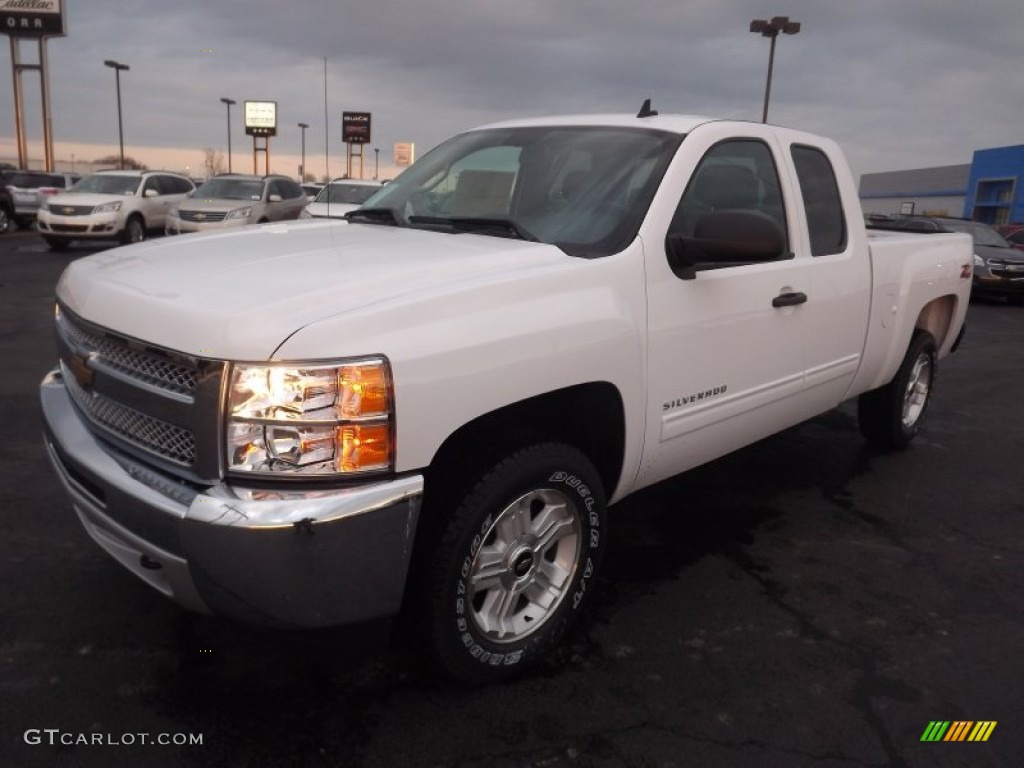 2013 Silverado 1500 LT Extended Cab 4x4 - Summit White / Ebony photo #1