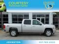 2011 Sheer Silver Metallic Chevrolet Silverado 1500 LTZ Crew Cab 4x4  photo #1