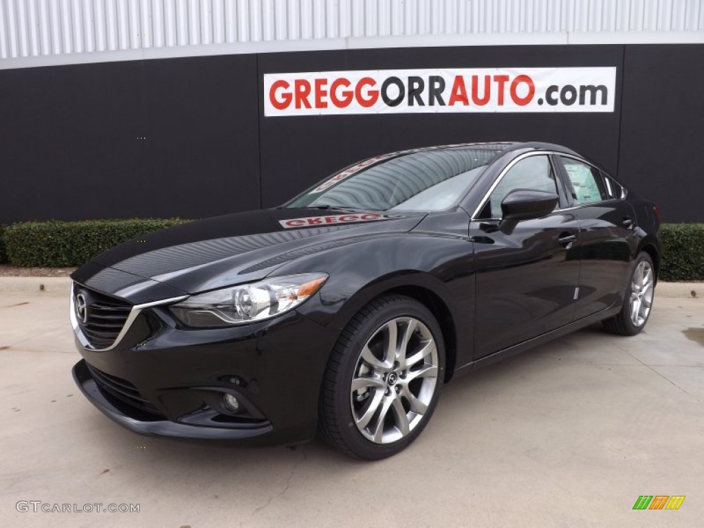 2014 MAZDA6 Grand Touring - Jet Black Mica / Sand photo #1