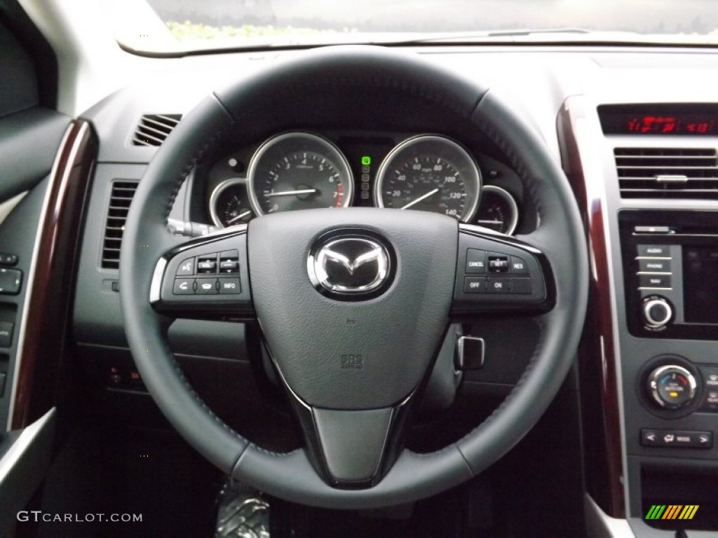 2013 Mazda CX-9 Grand Touring Sand Steering Wheel Photo #76481657