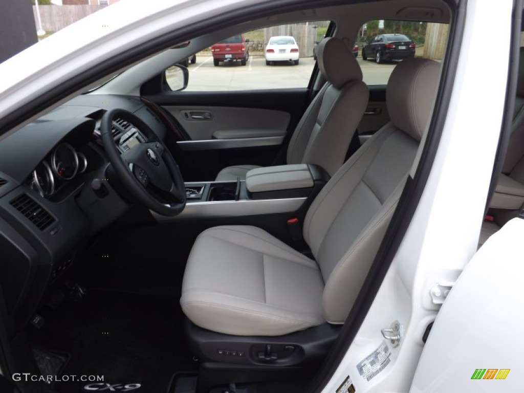 Sand Interior 2013 Mazda CX-9 Grand Touring Photo #76481816