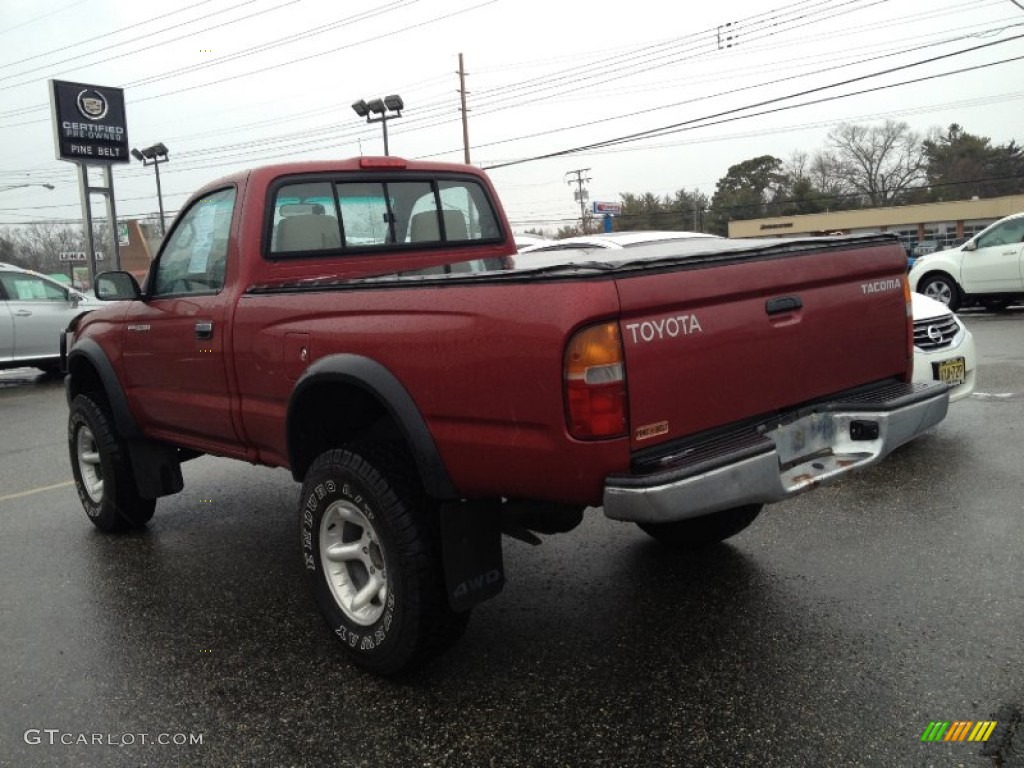 1998 Tacoma Regular Cab 4x4 - Sunfire Red Pearl Metallic / Oak photo #5