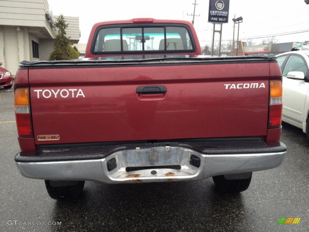 1998 Tacoma Regular Cab 4x4 - Sunfire Red Pearl Metallic / Oak photo #6