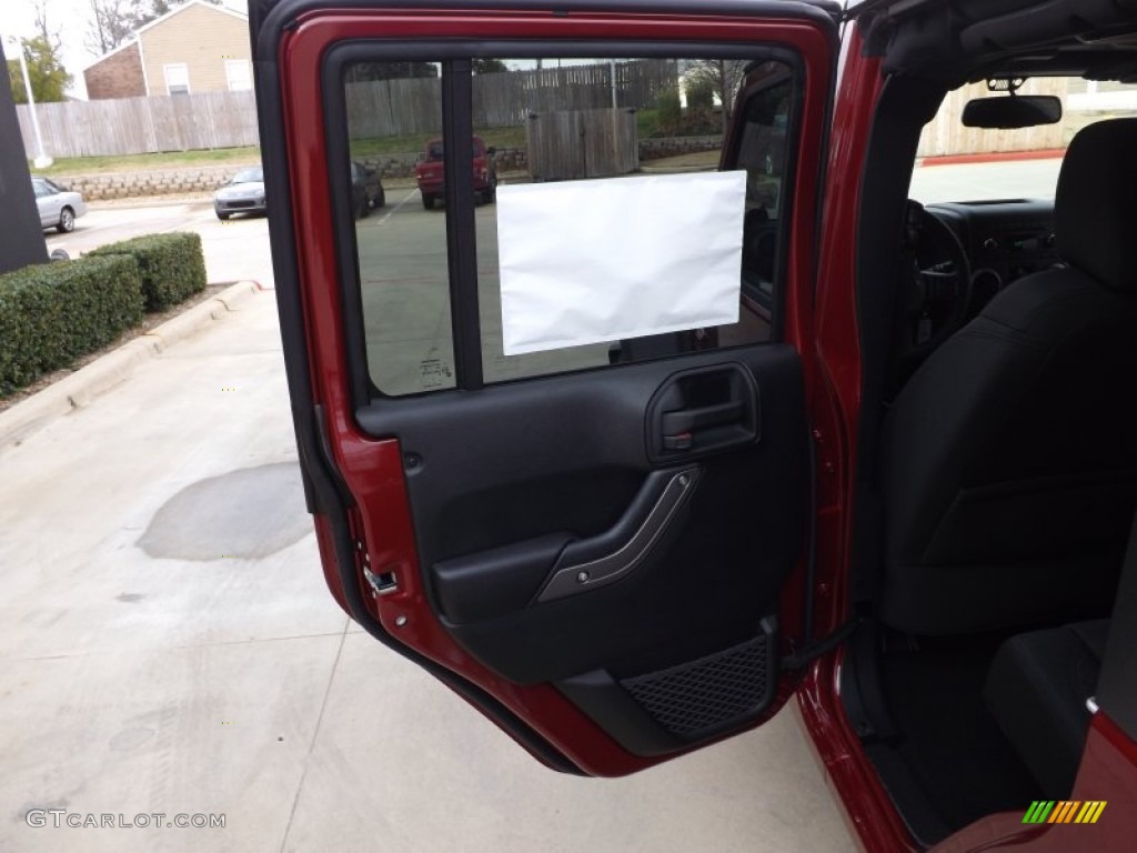 2013 Wrangler Unlimited Sport S 4x4 - Deep Cherry Red Crystal Pearl / Black photo #31