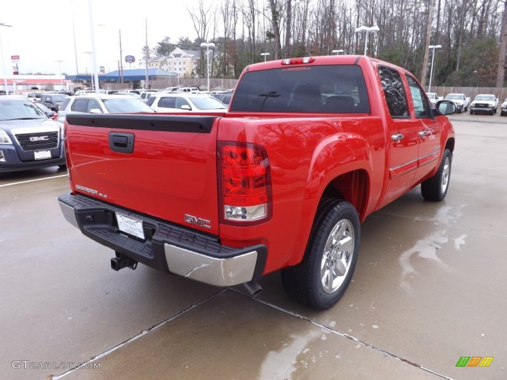 2013 Sierra 1500 SLE Crew Cab - Fire Red / Ebony photo #5