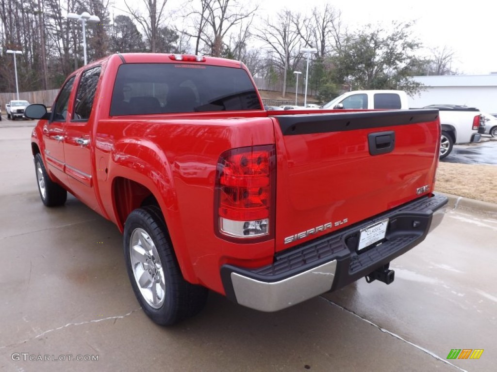 2013 Sierra 1500 SLE Crew Cab - Fire Red / Ebony photo #6