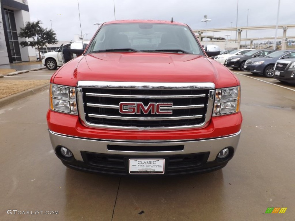 2013 Sierra 1500 SLE Crew Cab - Fire Red / Ebony photo #8