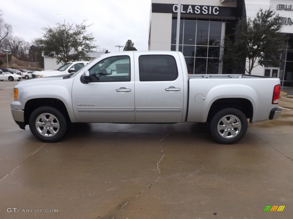 2013 Sierra 1500 SLT Crew Cab - Quicksilver Metallic / Ebony photo #6