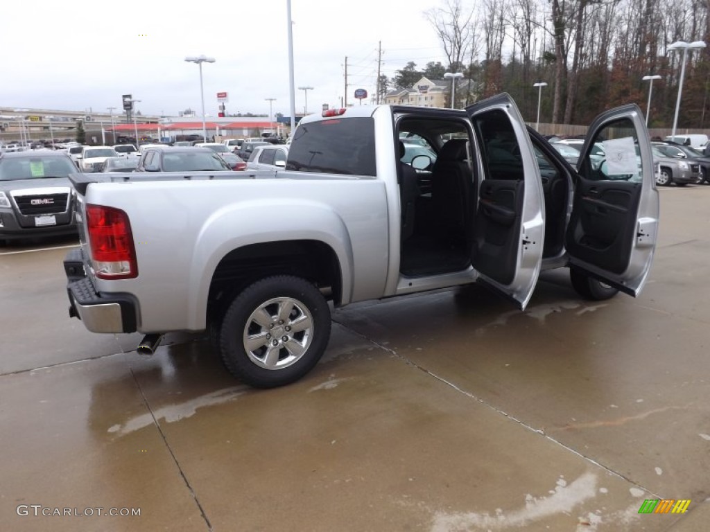 2013 Sierra 1500 SLT Crew Cab - Quicksilver Metallic / Ebony photo #10