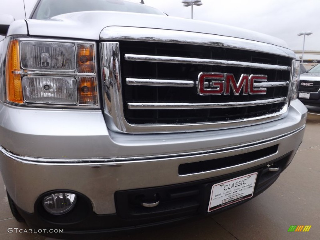 2013 Sierra 1500 SLT Crew Cab - Quicksilver Metallic / Ebony photo #14