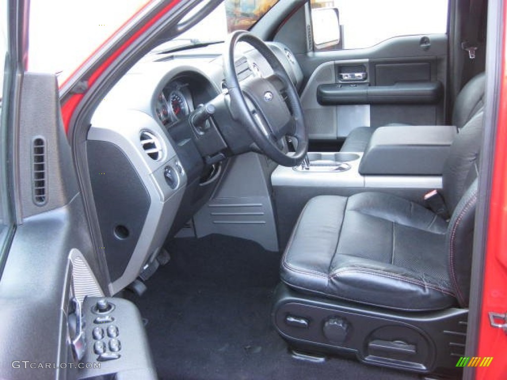 Black Interior 2007 Ford F150 FX2 Sport SuperCrew Photo #76483355