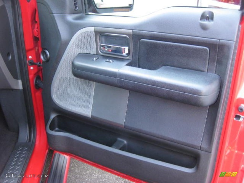 2007 Ford F150 FX2 Sport SuperCrew Black Door Panel Photo #76483420