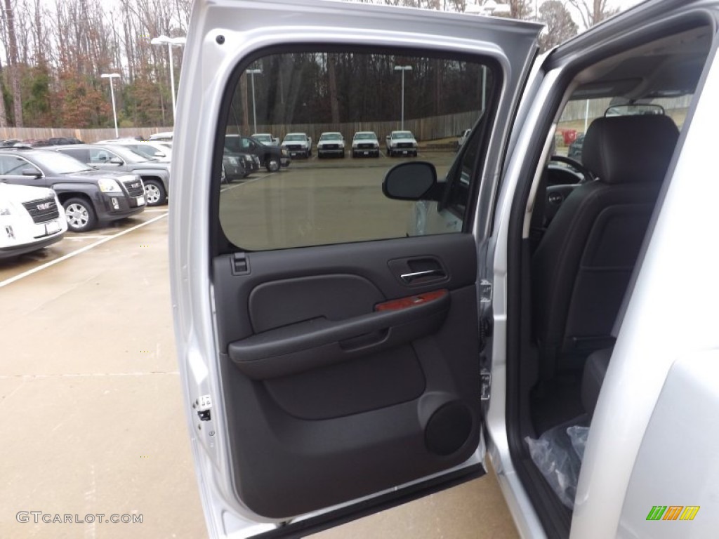 2013 Sierra 1500 SLT Crew Cab - Quicksilver Metallic / Ebony photo #34