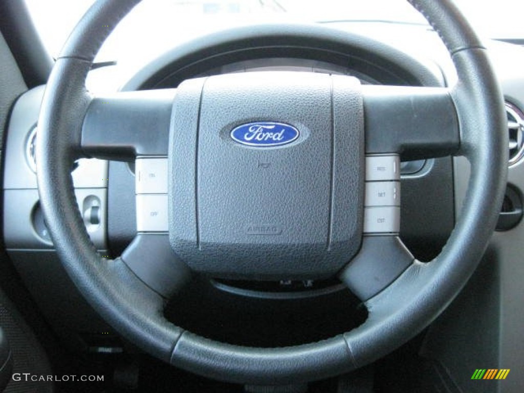 2007 Ford F150 FX2 Sport SuperCrew Black Steering Wheel Photo #76483497