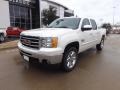 2013 White Diamond Tricoat GMC Sierra 1500 SLE Crew Cab  photo #2