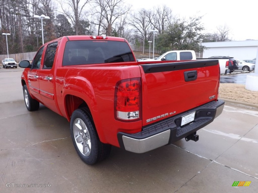 2013 Sierra 1500 SLE Crew Cab - Fire Red / Ebony photo #5