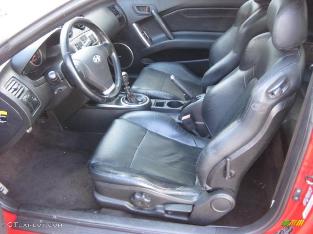 Black Interior 2004 Hyundai Tiburon GT Special Edition Photo #76484084