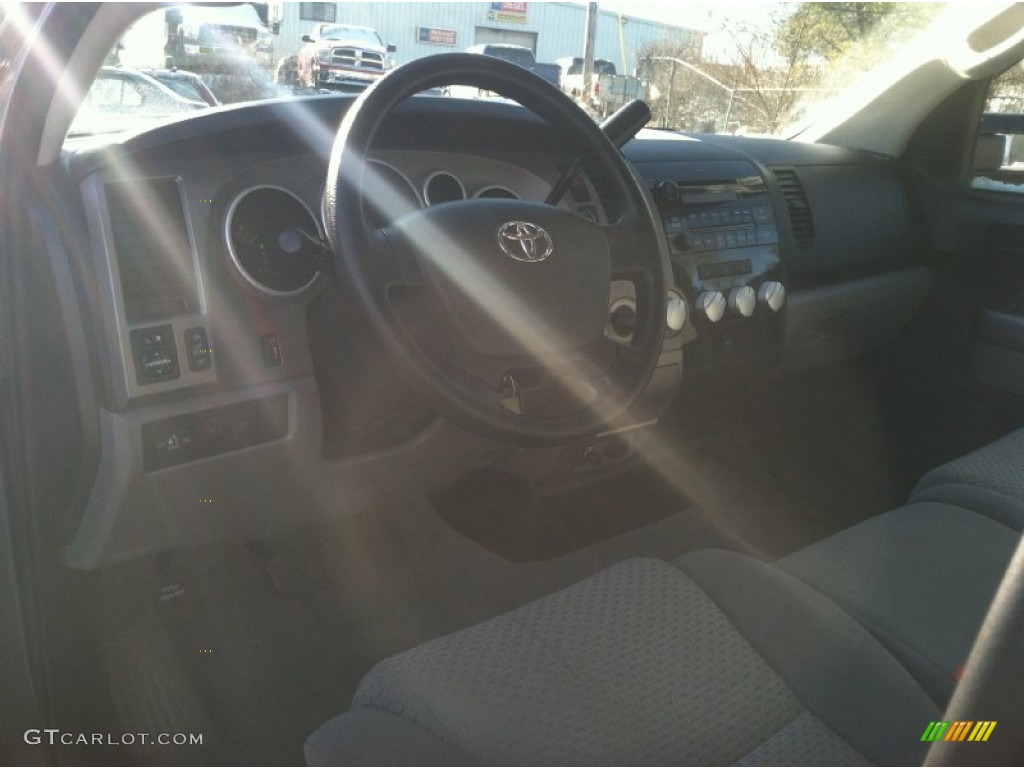 2010 Tundra Double Cab 4x4 - Slate Gray Metallic / Graphite Gray photo #11