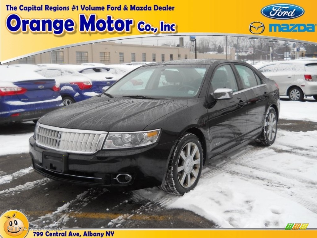2008 MKZ Sedan - Black / Dark Charcoal photo #1