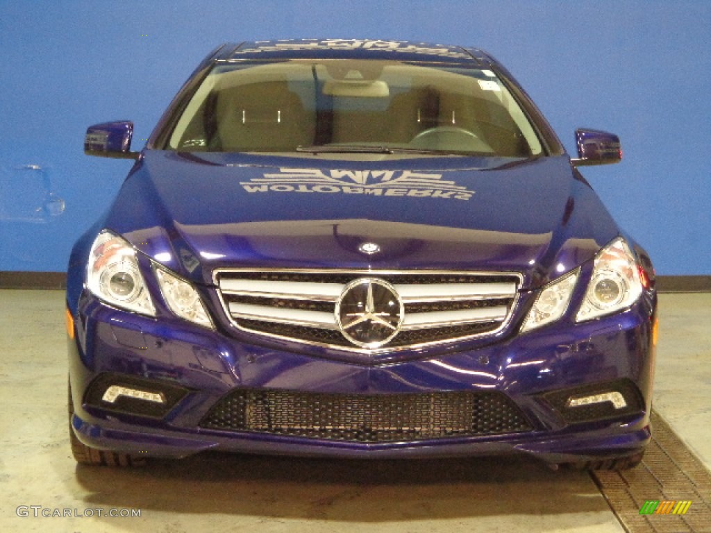 2011 E 550 Coupe - designo Mystic Blue / Black photo #2