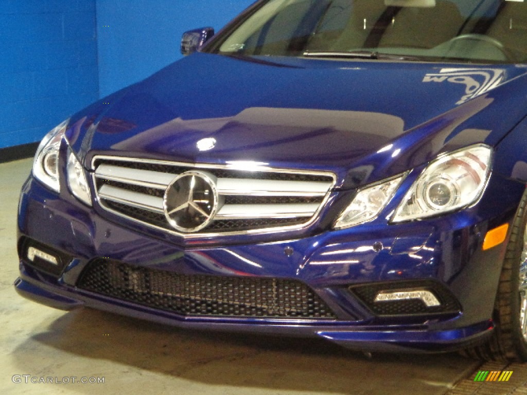 2011 E 550 Coupe - designo Mystic Blue / Black photo #3