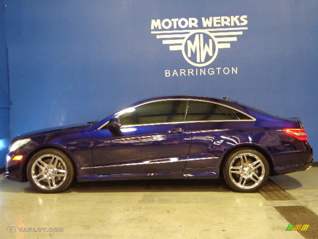 2011 E 550 Coupe - designo Mystic Blue / Black photo #5