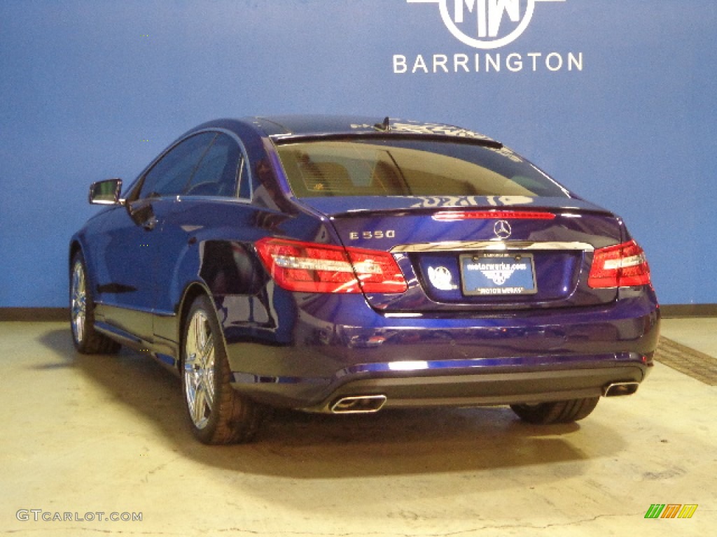 2011 E 550 Coupe - designo Mystic Blue / Black photo #7