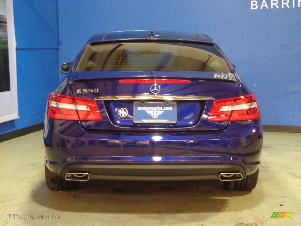 2011 E 550 Coupe - designo Mystic Blue / Black photo #8