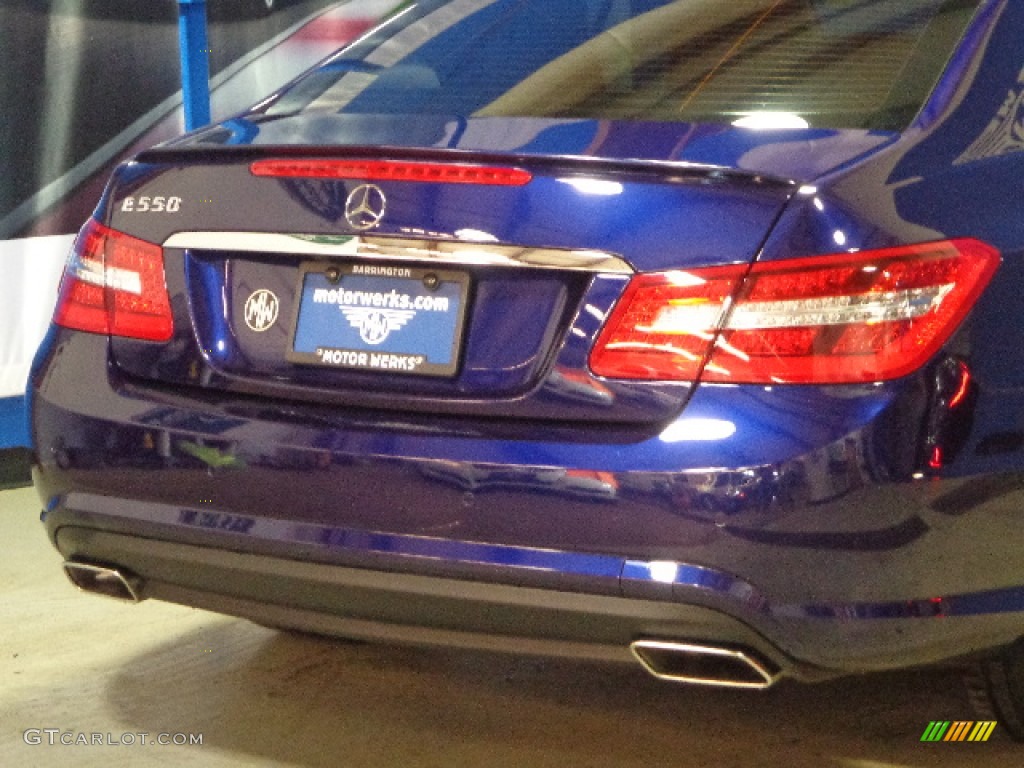 2011 E 550 Coupe - designo Mystic Blue / Black photo #9