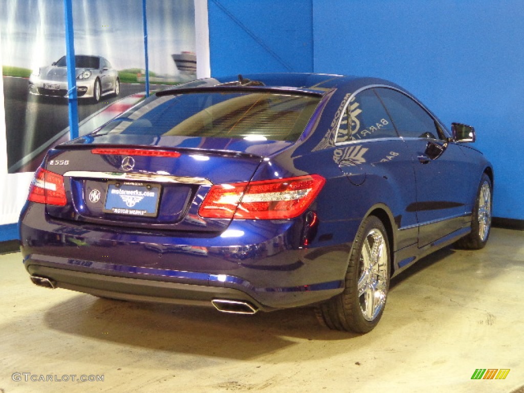 2011 E 550 Coupe - designo Mystic Blue / Black photo #10
