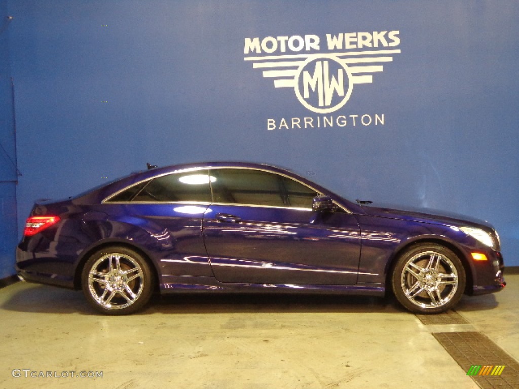 2011 E 550 Coupe - designo Mystic Blue / Black photo #11