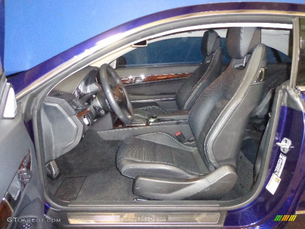 Black Interior 2011 Mercedes-Benz E 550 Coupe Photo #76485332