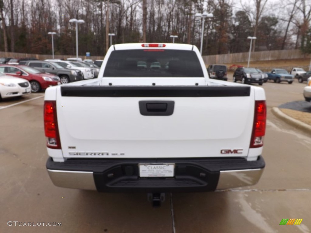 2013 Sierra 1500 SLE Crew Cab - Summit White / Ebony photo #7