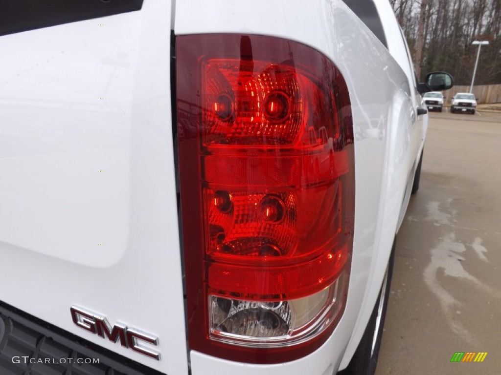 2013 Sierra 1500 SLE Crew Cab - Summit White / Ebony photo #14