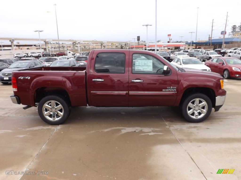 Sonoma Red Metallic 2013 GMC Sierra 1500 SLE Crew Cab 4x4 Exterior Photo #76486091