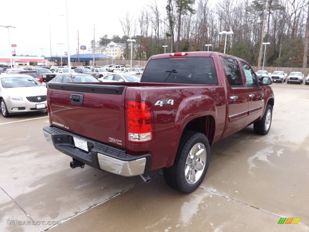 2013 Sierra 1500 SLE Crew Cab 4x4 - Sonoma Red Metallic / Very Dark Cashmere/Light Cashmere photo #5
