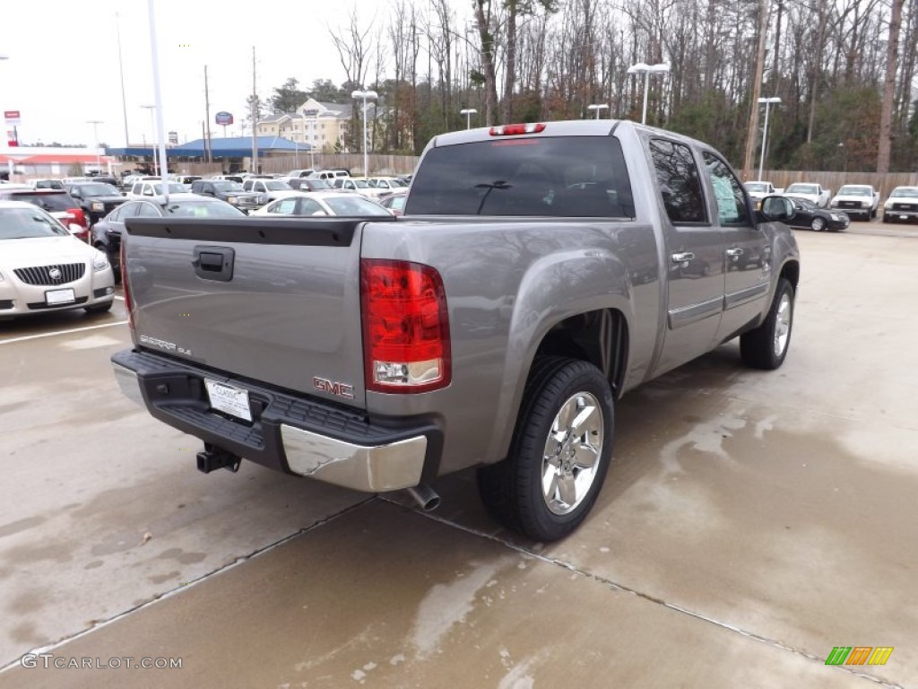 2013 Sierra 1500 SLE Crew Cab - Steel Gray Metallic / Ebony photo #5