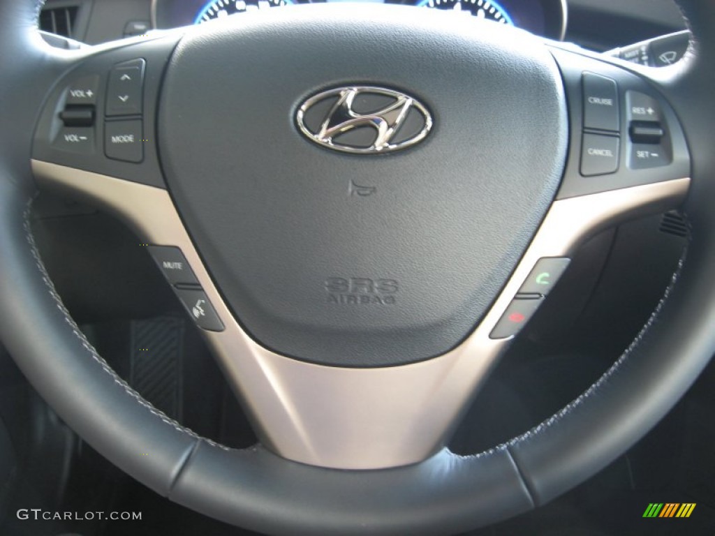 2013 Genesis Coupe 3.8 Grand Touring - Parabolica Blue / Tan Leather photo #26