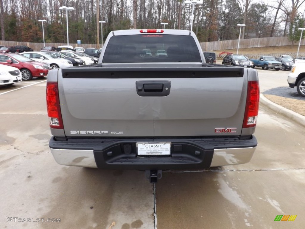 2013 Sierra 1500 SLE Crew Cab - Steel Gray Metallic / Ebony photo #7