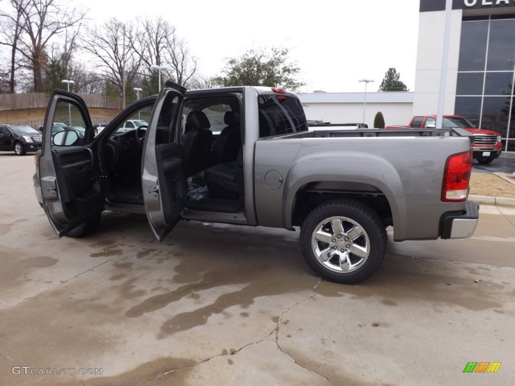 2013 Sierra 1500 SLE Crew Cab - Steel Gray Metallic / Ebony photo #9