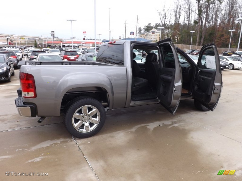 2013 Sierra 1500 SLE Crew Cab - Steel Gray Metallic / Ebony photo #10