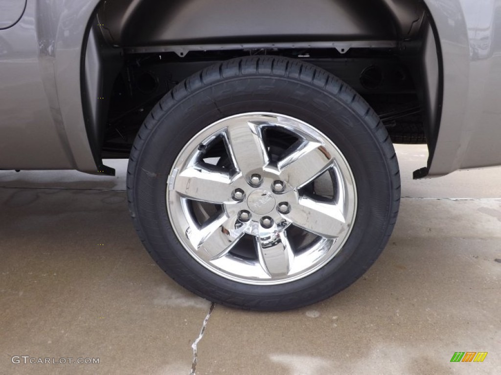 2013 Sierra 1500 SLE Crew Cab - Steel Gray Metallic / Ebony photo #17